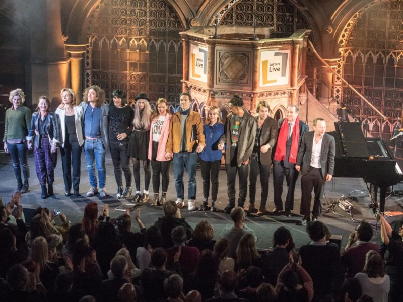 Letters Live cast on stage