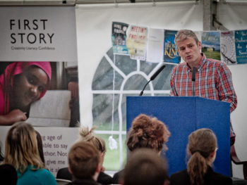 Mark Haddon at the First Story Young Writers' Festival 2014